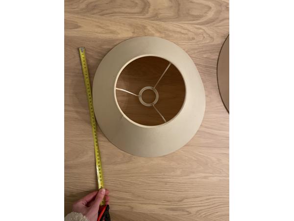 lampen kap 2x beige