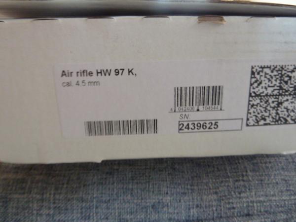 Weihrauch HW 97 K  .177