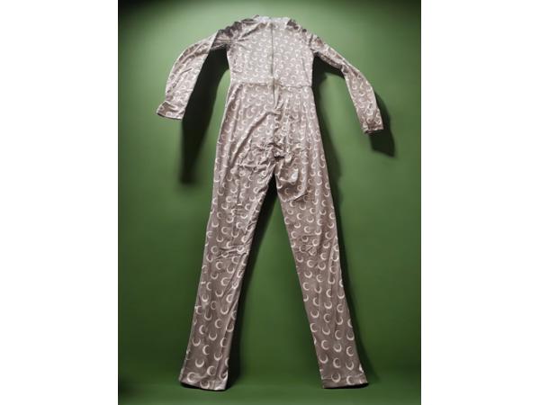 White icy - stretchy - Jumpsuit - olive - korte col - S/36