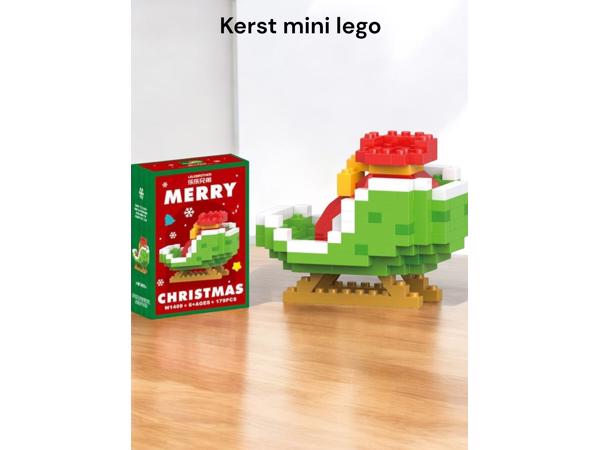 Kerst blokken speel set arren slee - cadeau tip - klein form