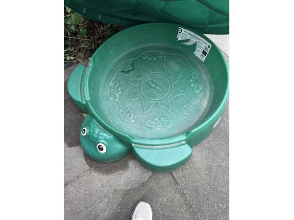 Zandbak in de vorm van schildpad