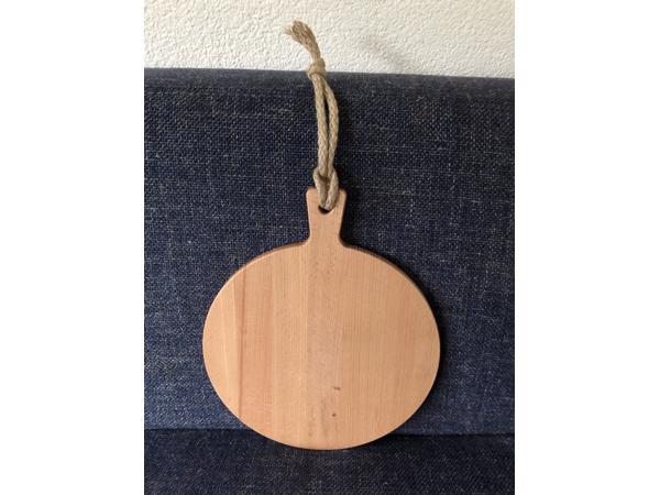 Houten serveerplank rond dipper time 30 cm hout borrelplank