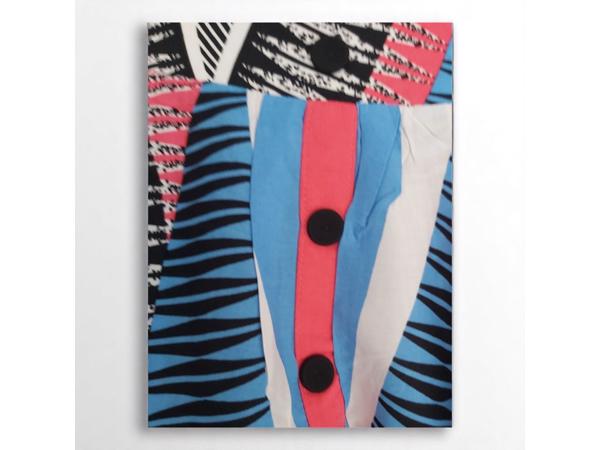 Zomer rok blauw roze S/M