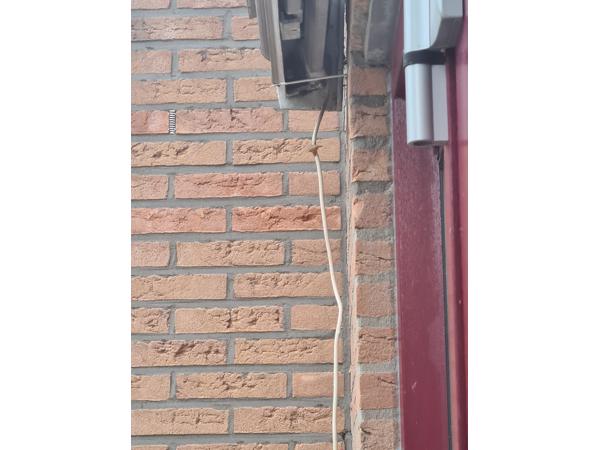 Eletrice zonnescherm 450 breed uitval 250 oranje werk uitste