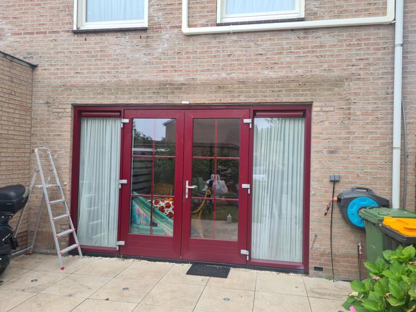 Eletrice zonnescherm 450 breed uitval 250 oranje werk uitste