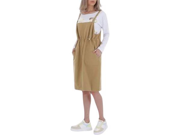 Cashual jurk beige one size