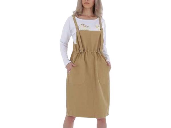 Cashual jurk beige one size