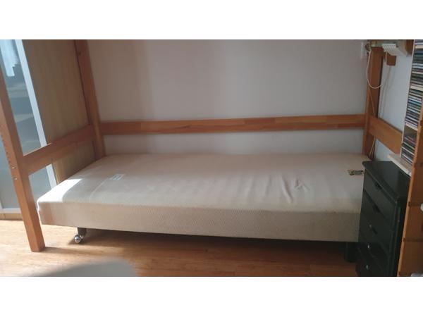 Pullman boxspring bed, 90x200, verrijdbaar