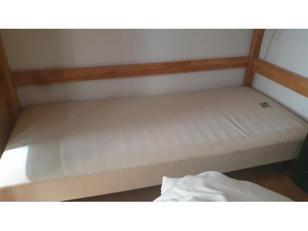 Pullman boxspring bed, 90x200, verrijdbaar