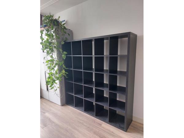 Zwarte IKEA Kallax 5x5
