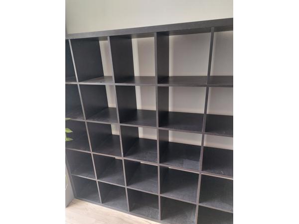 Zwarte IKEA Kallax 5x5