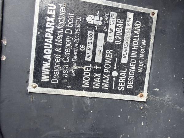 Oplaasboot geschikt voor buitenboordmotor