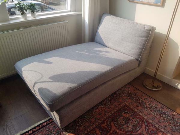 Bank grijs 3zits & chaise longue, Kivik Ikea