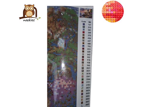 nr 32 Diamond Painting Kust strandhuis 40x50cm (vierkant)