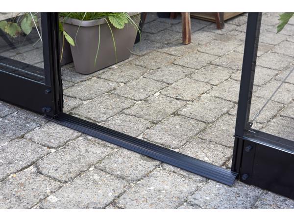 Tuinkas Qube 68, zwart gecoat