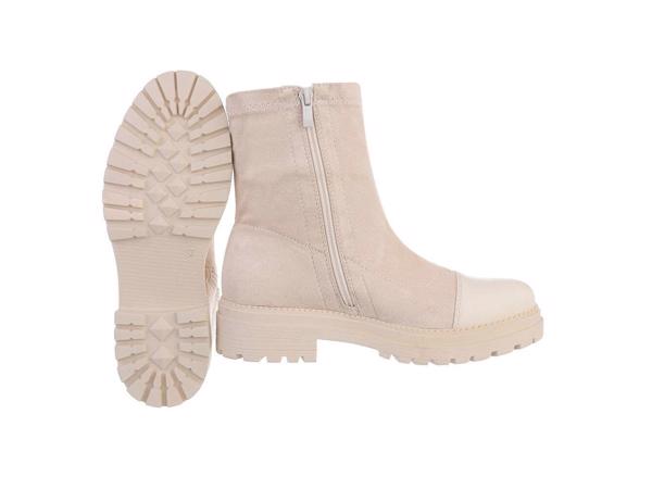 Givana suede enkel laarsjes beige 36 (let op heeft 1 mankeme