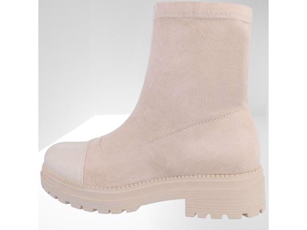 Givana suede enkel laarsjes beige 36 (let op heeft 1 mankeme