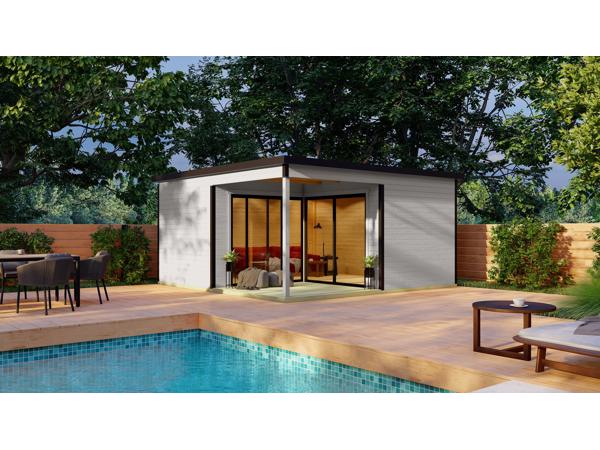 Luxe blokhut Domeo 6 Loggia Set