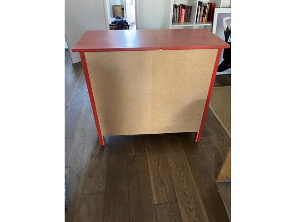 Ikea HEMNES Ladekast 3 lades, Rood, goede conditie