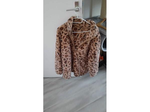 dames luipaardprint.fleece m
