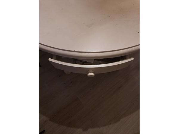 Witte ronde eettafel 130 opknapper