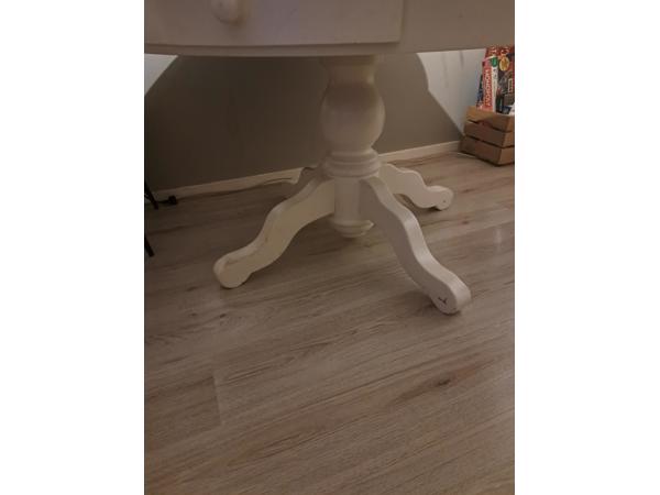 Witte ronde eettafel 130 opknapper