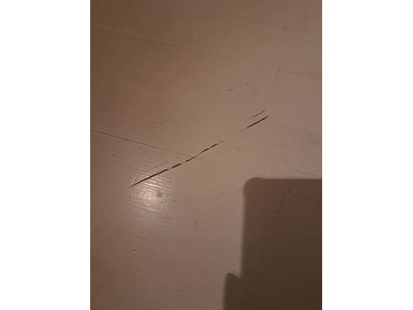 Witte ronde eettafel 130 opknapper