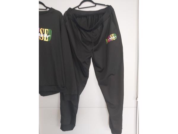 tweedelige heren set zwart blessed 3XL