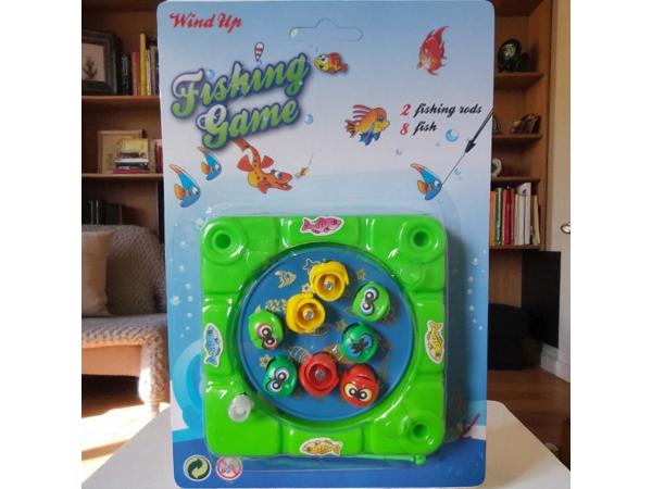 opwindbaar vis hengel spel groen reis editie