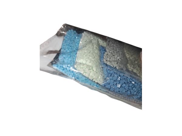 nr 26 Diamond Painting bloemen blauw 50x40cm (vierkant)