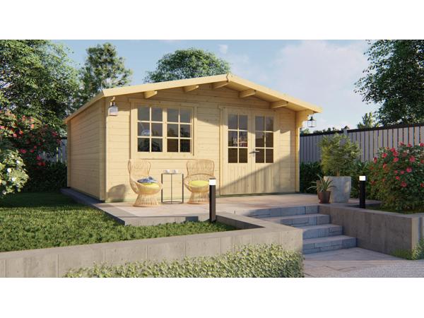 Blokhut - Tuinhuis Salamanca | 34 mm | vuren onbehandeld