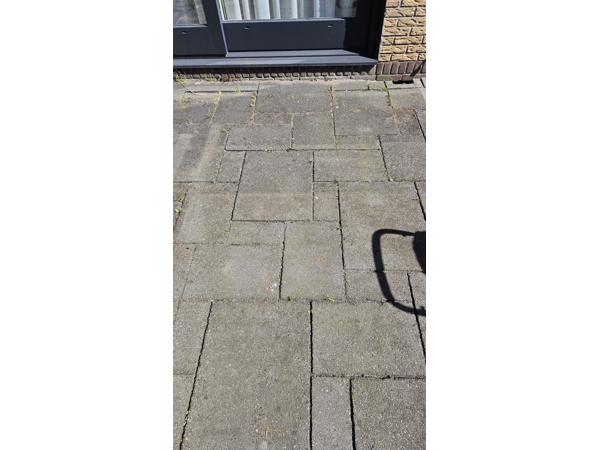 54 m^2 Antraciet/grijze terras/tuintegels (wildverband)