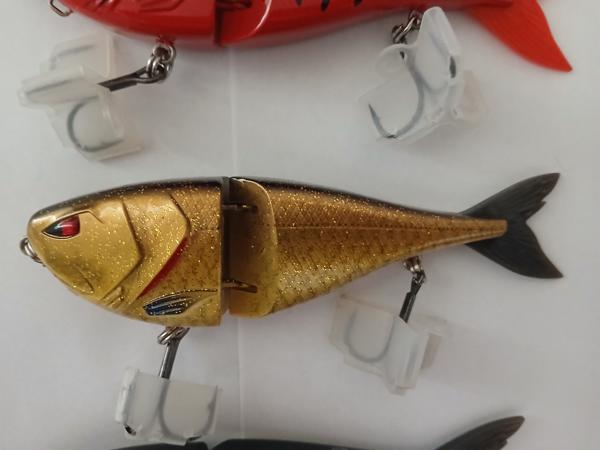 Setje van 5 stuks Berkley zilla jointed glider 13,5cm