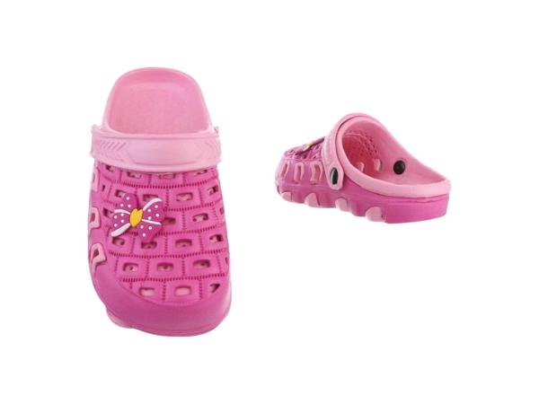 Slipper schoen donkerroze met strikje 30