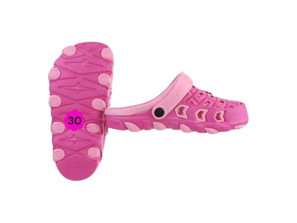 Slipper schoen donkerroze met strikje 30