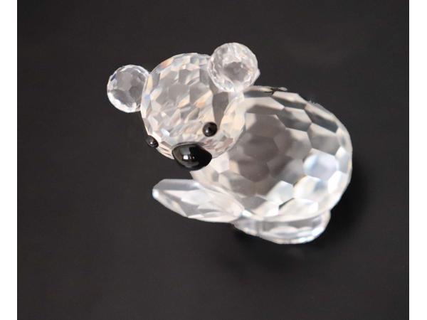 Swarovski Koalabeer klein (links) met doos en certificaat