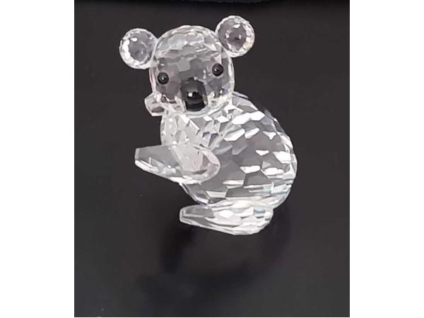 Swarovski Koalabeer klein (links) met doos en certificaat