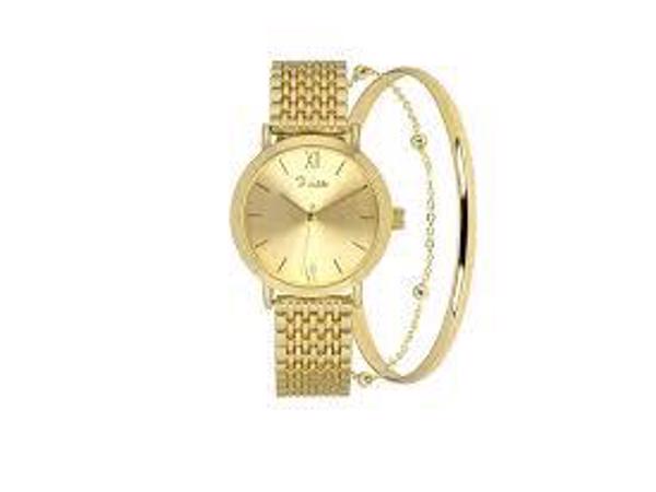 Giftset met horloge en 2 armbanden van Di Lusso