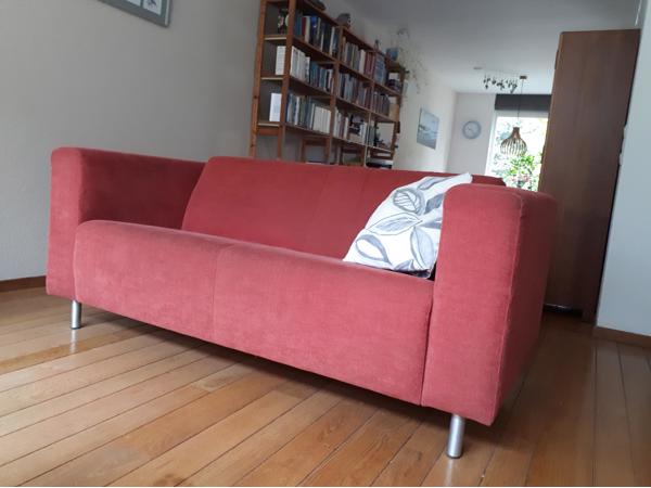 2-zits en 3-zits bank Montel stof steenrood