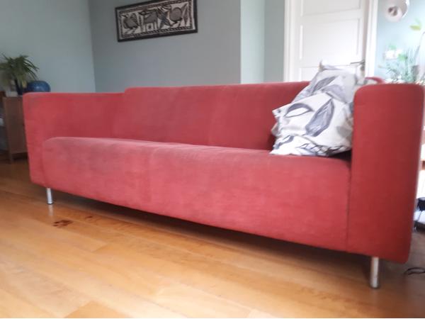 2-zits en 3-zits bank Montel stof steenrood