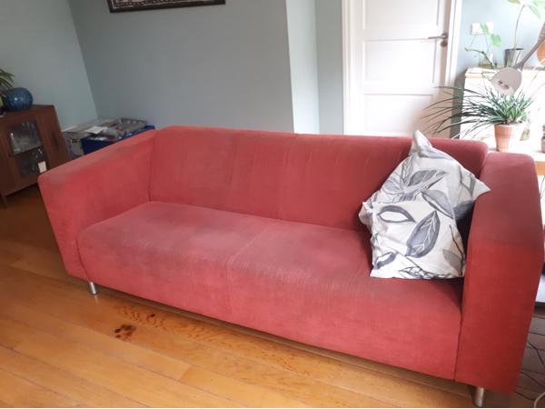 2-zits en 3-zits bank Montel stof steenrood