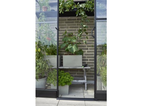 Tuinkas Qube LT 26, zwart, VG 3mm + PC 6 mm