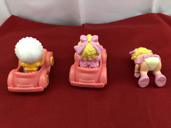 Muppets Miss Piggy en Animal in autootjes set