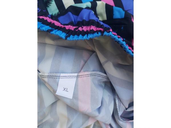 Zwembroek - short meerkleurig met palmbomen XL
