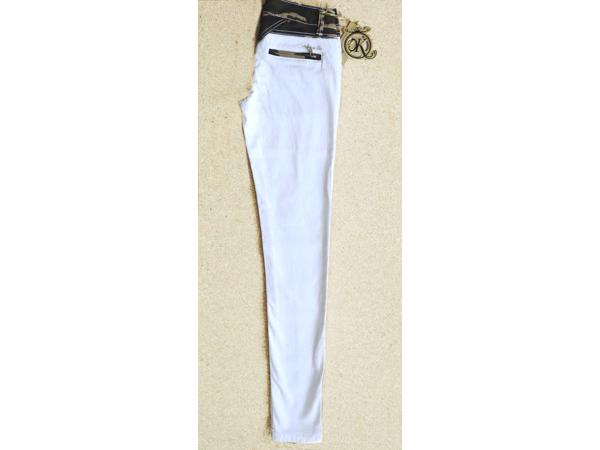 Skinny jeans, kleur: wit, maat 34, 36 of 38 (nieuw)