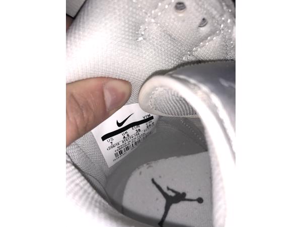 Jordan 1, grijze nieuwe sneakers maat 38