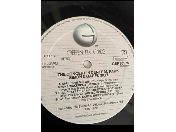 2x Lp album Simon & Garfunkel - The Concert In Central Park