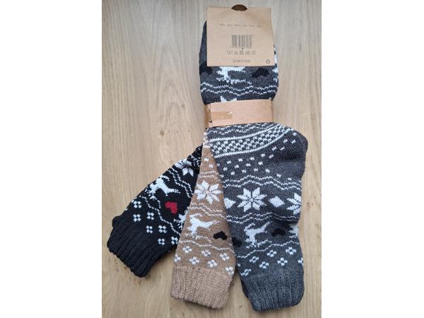 3 Paar Thermo Alpaka Wollen Sokken Maat 43-47