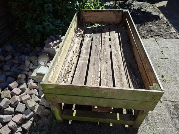 Houten kweekbak
