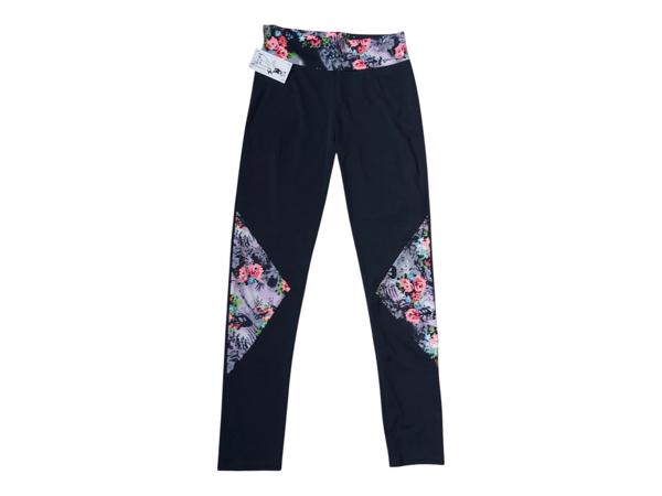 Legging zwart lila S/M